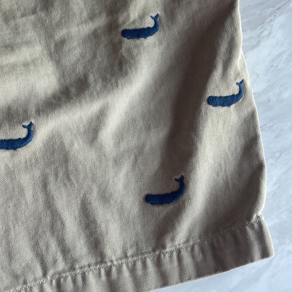 Ralph Lauren khaki shorts with embroidered whales - size 28 - Picture 3 of 6